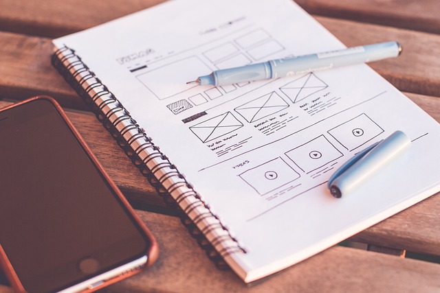 Icon representing web design